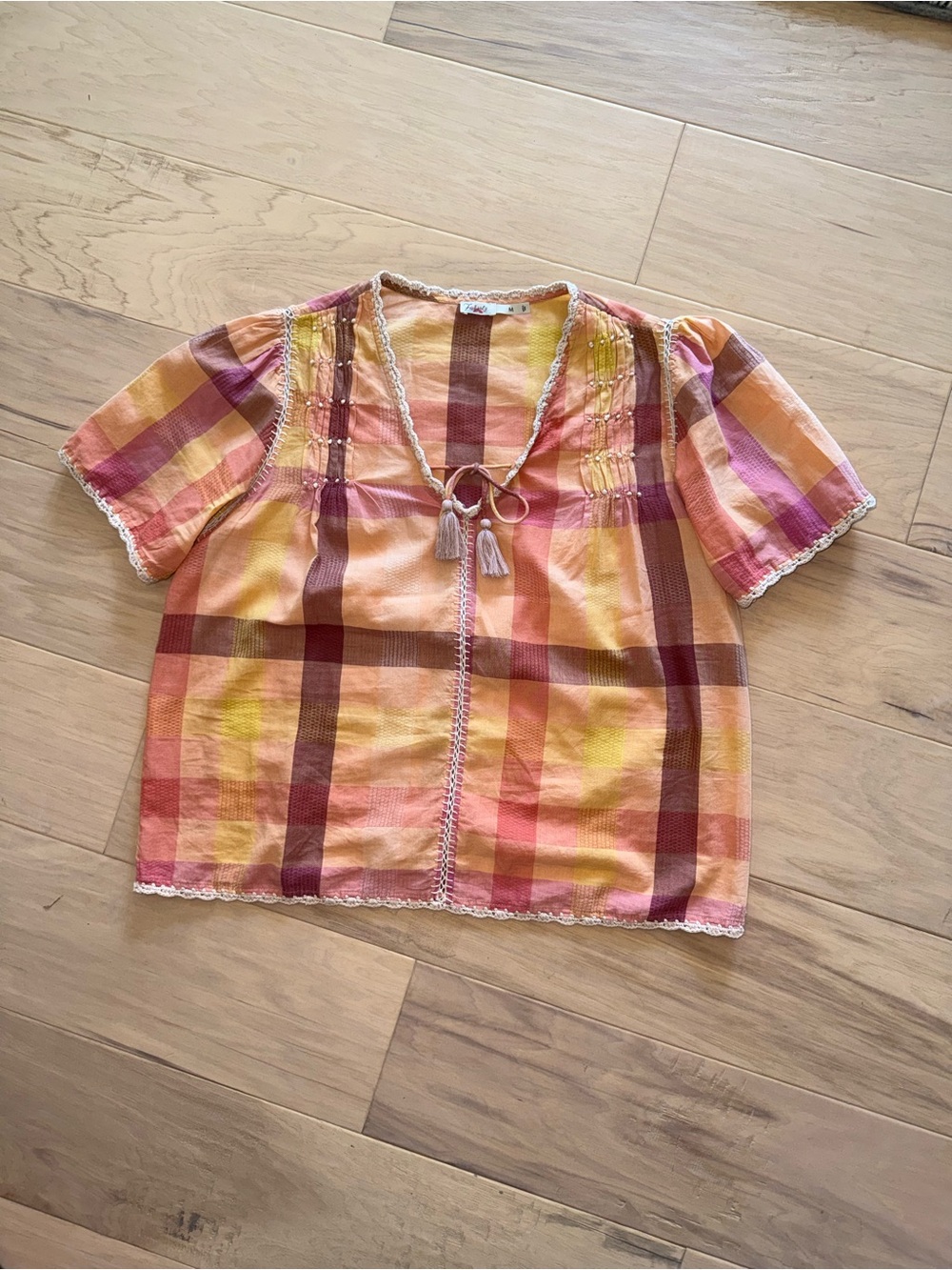 Faherty Margate Top in Sunset Desert Plaid